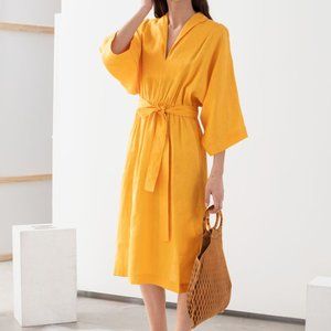 NWT &Other Stories Linen Midi Caftan